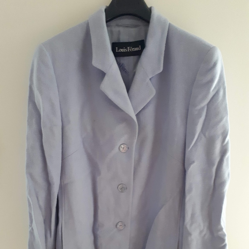 Louis Feraud wool and angora jacket in lilac